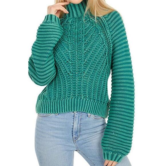 Free People Sweaters - NWT Free People Sweatheart Sweater Chunky Rib Knit Pullover - Size: Small